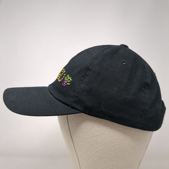 Wino Slideback Hat Black OSFM Adjustable Rhinestone Bling Magic - Picture 4 of 9